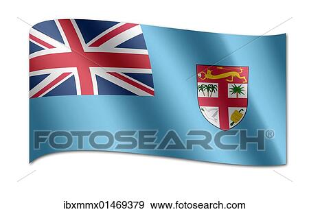 Flag of Fiji View Large Photo Image Stock Photo - Flag of Fiji. Fotosearch