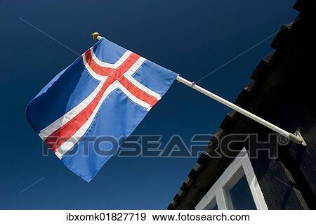 Stock Photo - Flag of Iceland. Fotosearch