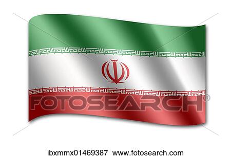 Stock Photo - Flag of Iran. Fotosearch