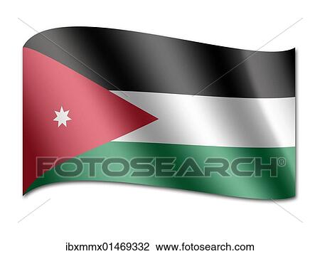 Flag of Jordan View Large Photo Image Stock Image - Flag of Jordan. Fotosearch