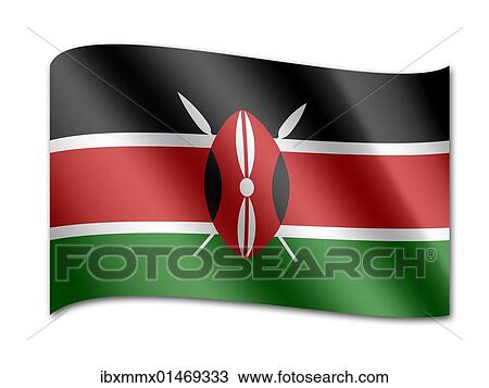 Flag of Kenya View Large Photo Image Stock Image - Flag of Kenya. Fotosearch
