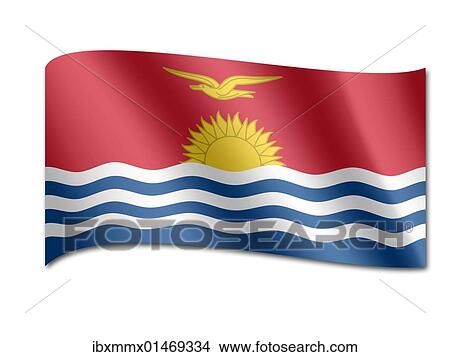 Picture - Flag of Kiribati. Fotosearch