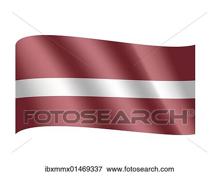 Flag of Latvia View Large Photo Image Stock Photo - Flag of Latvia. Fotosearch