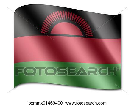 Stock Image - Flag of Malawi. Fotosearch