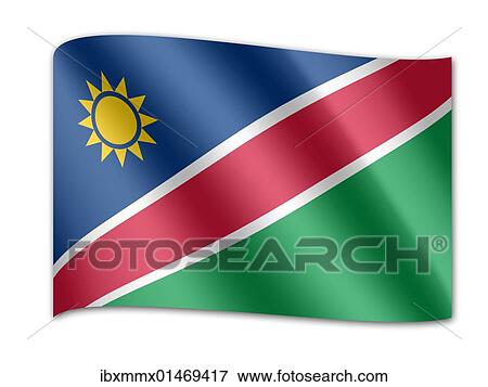 Flag of Namibia View Large Photo Image Stock Photo - Flag of Namibia. Fotosearch