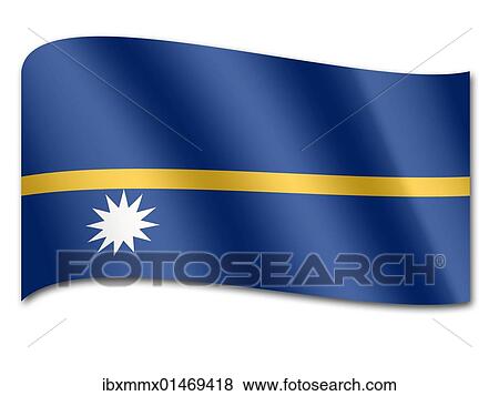Flag of Nauru View Large Photo Image Stock Photo - Flag of Nauru. Fotosearch