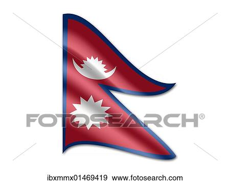 Stock Photo - Flag of Nepal. Fotosearch
