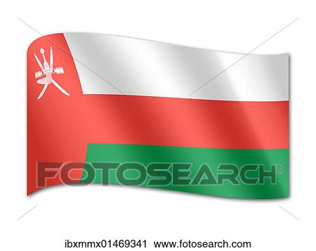Flag of Oman View Large Photo Image Stock Image - Flag of Oman. Fotosearch