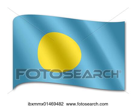 Flag of Palau View Large Photo Image Stock Image - Flag of Palau. Fotosearch