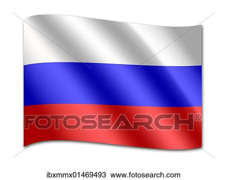 Stock Image - Flag of Russia. Fotosearch