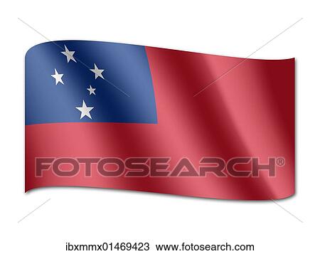 Flag of Samoa View Large Photo Image Stock Image - Flag of Samoa. Fotosearch