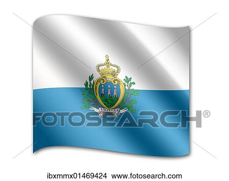 Picture - Flag of San Marino. Fotosearch