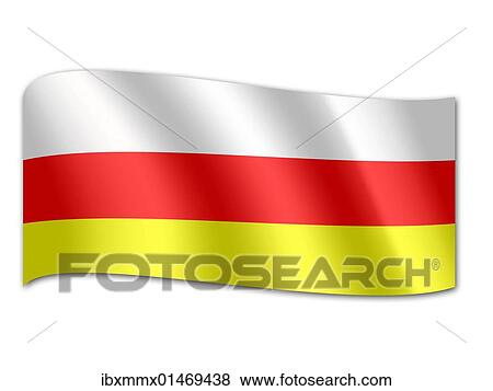 Flag of South Ossetia View Large Photo Image Stock Photo - Flag of South Ossetia. Fotosearch