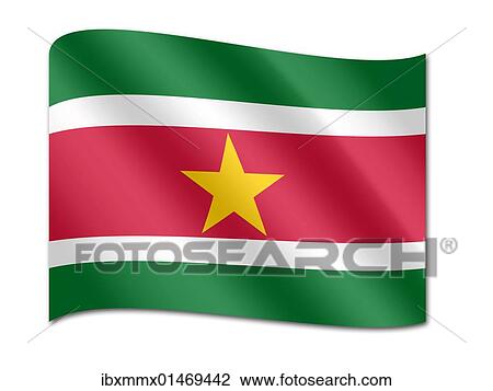 Flag of Suriname View Large Photo Image Stock Image - Flag of Suriname. Fotosearch