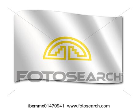 Stock Image - Flag of the Andean Community. Fotosearch