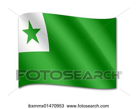 Flag of the Esperanto international auxiliary language View Large Photo Image Stock Image - Flag of the Esperanto international auxiliary language. Fotosearch