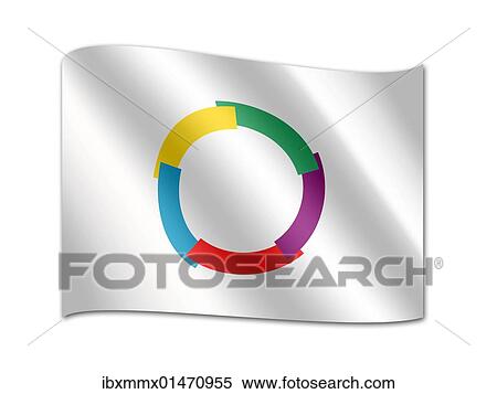 Stock Photography - "Flag of the International Organization of the Francophonie, the French-speaking countries". Fotosearch