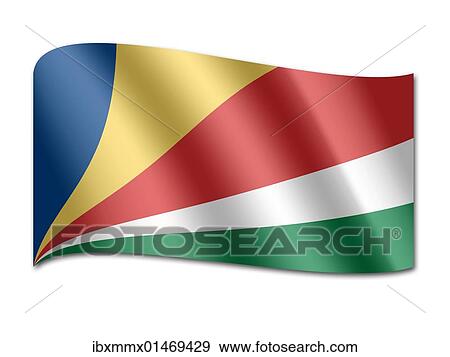 Flag of the Seychelles View Large Photo Image Stock Photo - Flag of the Seychelles. Fotosearch