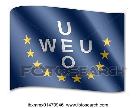 "Flag of the Western European Union, WEU" View Large Photo Image Stock Photograph - "Flag of the Western European Union, WEU". Fotosearch