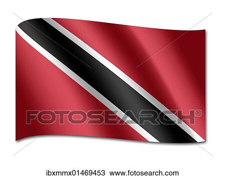 Stock Image - Flag of Trinidad and Tobago. Fotosearch