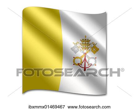 Stock Photo - Flag of Vatican City. Fotosearch