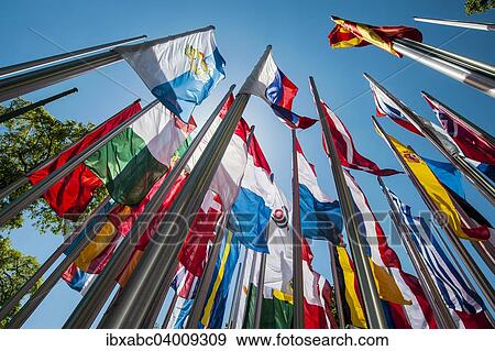 "Flags on steel masts, flying in the wind, Munich, Upper Bavaria, Bavaria, Germany, Europe" View Large Photo Image Stock Photo - "Flags on steel masts, flying in the wind, Munich, Upper Bavaria, Bavaria, Germany, Europe". Fotosearch