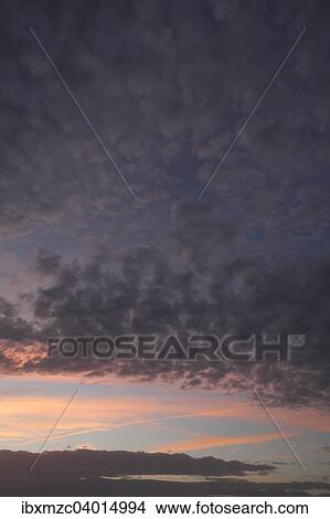 "Fleecy clouds, altocumulus, in the evening sky, Germany, Europe" View Large Photo Image Picture - "Fleecy clouds, altocumulus, in the evening sky, Germany, Europe". Fotosearch