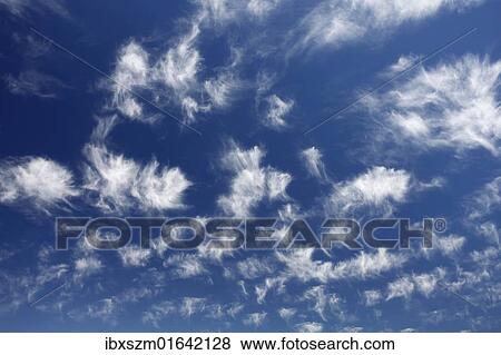 Stock Photo - "Fleecy clouds over the Pacific Ocean, California, USA". Fotosearch