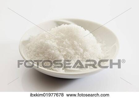 Fleur de sel salt in a small porcelain bowl View Large Photo Image Stock Photo - Fleur de sel salt in a small porcelain bowl. Fotosearch