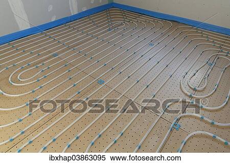 Flexible tubes or pipes of an under floor heating View Large Photo Image Stock Photography - Flexible tubes or pipes of an under floor heating. Fotosearch