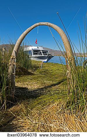 "Floating islands of the Uros on Lake Titicaca, Peru, South America" View Large Photo Image Stock Photo - "Floating islands of the Uros on Lake Titicaca, Peru, South America". Fotosearch