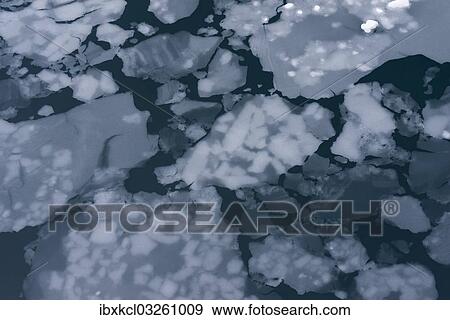 Stock Photo - "Floes created by slush, Paradise Bay, Antarctic Peninsula, Antarctica". Fotosearch