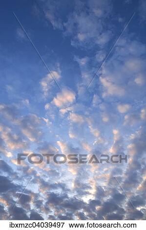 "Fluffy clouds, altocumulus clouds" View Large Photo Image Stock Photo - "Fluffy clouds, altocumulus clouds". Fotosearch
