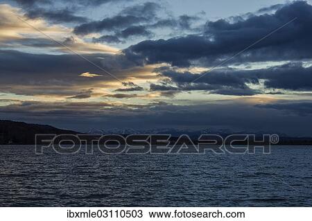 "Foehn mood over Lake Pilsen with mountain views, Pilsensee, near Seefeld, Upper Bavaria, Bavaria, Germany, Europe" View Large Photo Image Stock Image - "Foehn mood over Lake Pilsen with mountain views, Pilsensee, near Seefeld, Upper Bavaria, Bavaria, Germany, Europe". Fotosearch