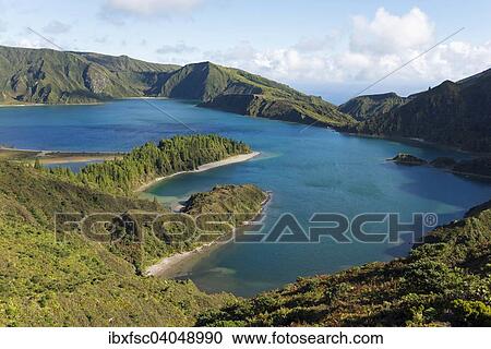 "Fogo crater lake, Sao Miguel, Azores, Portugal, Europe" View Large Photo Image Stock Image - "Fogo crater lake, Sao Miguel, Azores, Portugal, Europe". Fotosearch