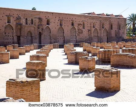Stock Photography - "Forecourt of the Koutoubia Mosque, 1158, Medina, Marrakech, Marrakech-Tensift-Al Haouz, Morocco, Africa". Fotosearch