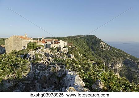 "Former Pirates' Nest, Lubenice, Island of Cres, Kvarner Gulf, Croatia, Europe" View Large Photo Image Stock Photography - "Former Pirates' Nest, Lubenice, Island of Cres, Kvarner Gulf, Croatia, Europe". Fotosearch