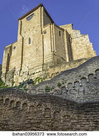 "Fortified church of San Pedro de la Rua, 11th century, Estella, Navarre, Spain, Europe" View Large Photo Image Stock Image - "Fortified church of San Pedro de la Rua, 11th century, Estella, Navarre, Spain, Europe". Fotosearch