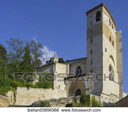 "Fortified church of San Pedro de la Rua, 11th century, Estella, Navarre, Spain, Europe" View Large Photo Image Stock Photo - "Fortified church of San Pedro de la Rua, 11th century, Estella, Navarre, Spain, Europe". Fotosearch