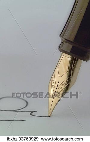 Stock Photo - "Fountain pen, detail". Fotosearch