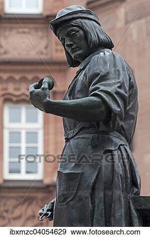 "Fountain sculpture of Peter Henlein, 1480-1542, inventor of the pocket watch, fountain and sculpture 1905, Hefnersplatz, Nuremberg, Middle Franconia, Bavaria, Germany, Europe" View Large Photo Image Stock Photo - "Fountain sculpture of Peter Henlein, 1480-1542, inventor of the pocket watch, fountain and sculpture 1905, Hefnersplatz, Nuremberg, Middle Franconia, Bavaria, Germany, Europe". Fotosearch