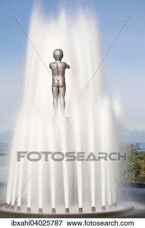 "Fountain with the sculpture of a child, Seattle, Washington, United States, North America" View Large Photo Image Stock Photo - "Fountain with the sculpture of a child, Seattle, Washington, United States, North America". Fotosearch