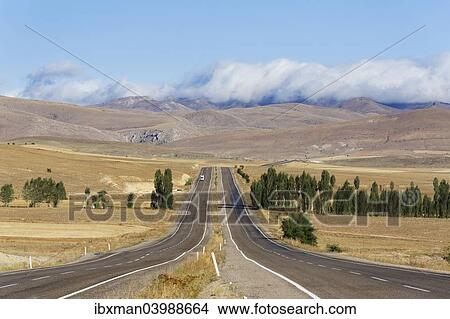 Picture - "Four-lane highway near Bayburt, clouds over the Pontic Mountains, Bayburt Province, Black Sea Region, Turkey, Asia". Fotosearch