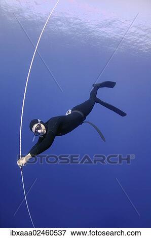 Stock Photo - "Freediver, Mediterranean Sea, Kas, Kas, Turkey, Asia". Fotosearch
