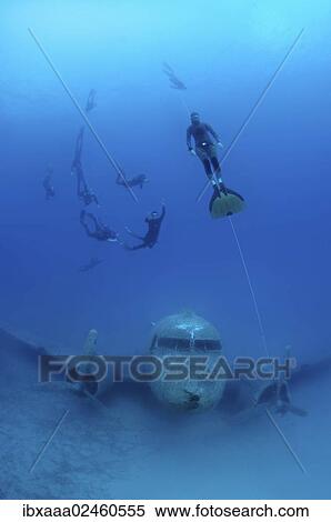 "Freedivers at plane wreck Douglas Dakota, Mediterranean Sea, Kas, Kas, Turkey, Asia" View Large Photo Image Stock Photography - "Freedivers at plane wreck Douglas Dakota, Mediterranean Sea, Kas, Kas, Turkey, Asia". Fotosearch