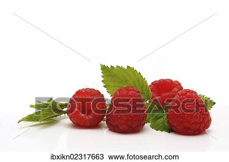 Stock Image - Fresh raspberries. Fotosearch