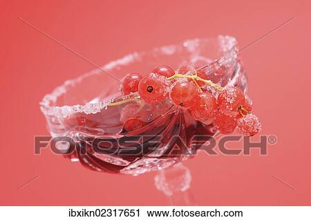 "Fresh red currants in a lead crystal glass, with a sugar rim" View Large Photo Image Stock Image - "Fresh red currants in a lead crystal glass, with a sugar rim". Fotosearch