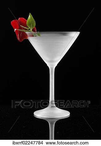 Frosted cocktail glass with a strawberry piece View Large Photo Image Picture - Frosted cocktail glass with a strawberry piece. Fotosearch