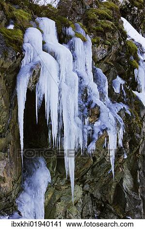 "Frozen waterfall near Grotfjorden and Tromvik, Norway, Europe" View Large Photo Image Stock Image - "Frozen waterfall near Grotfjorden and Tromvik, Norway, Europe". Fotosearch