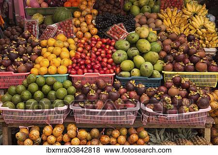 "Fruit stand on Balinese market, Ubud, Bali, Indonesia, Asia" View Large Photo Image Stock Photo - "Fruit stand on Balinese market, Ubud, Bali, Indonesia, Asia". Fotosearch